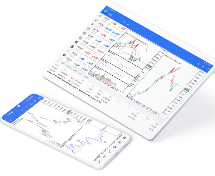 MetaTrader 5 Android 设备界面